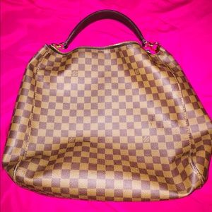 Louis Vuitton Portobello Damier Leather Hobo Bag